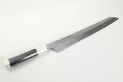 堺 孝行 真打 水本焼 白二鋼 飛燕 和包丁 サヤ付 黒檀柄 3