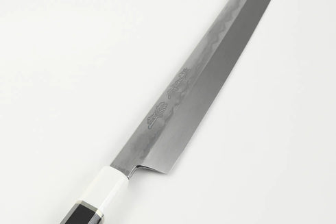 堺 孝行 影打 水本焼 白二鋼 玄武 和包丁 サヤ付 黒檀柄 5