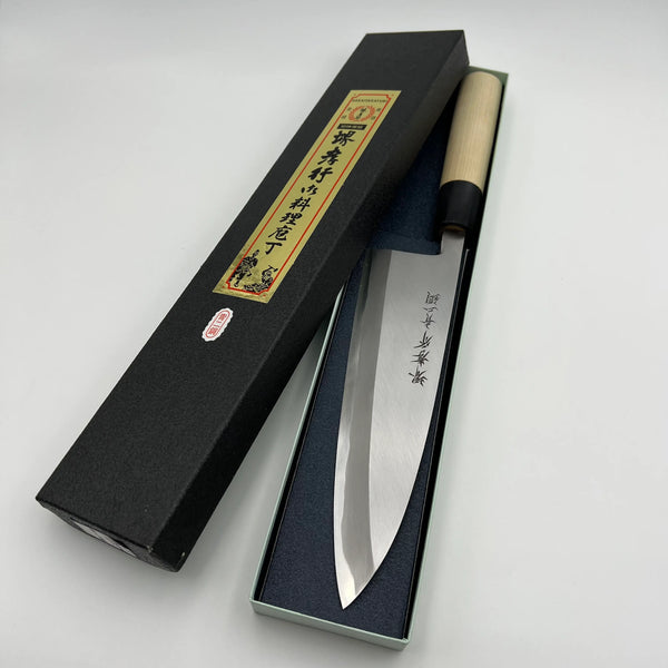 堺孝行 青二鋼 出刃 和包丁 朴柄 1