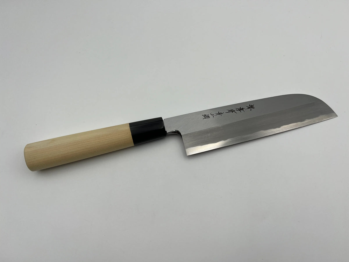 堺孝行 青二鋼 鎌形薄刃 和包丁 朴柄 – 堺孝行包丁専門店 光三郎