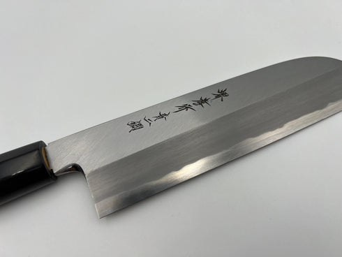 堺孝行 青二鋼 鎌形薄刃 和包丁 朴柄 3