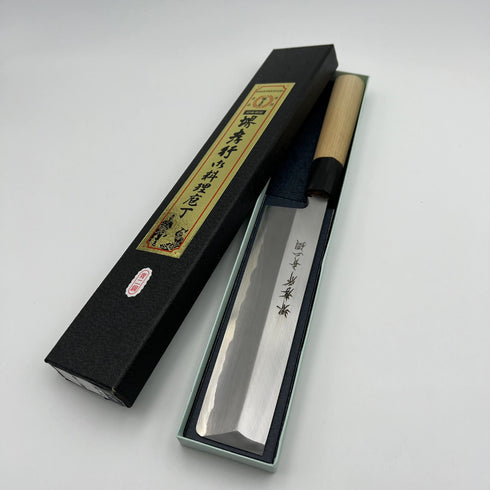 堺孝行 青二鋼 薄刃 和包丁 朴柄 1