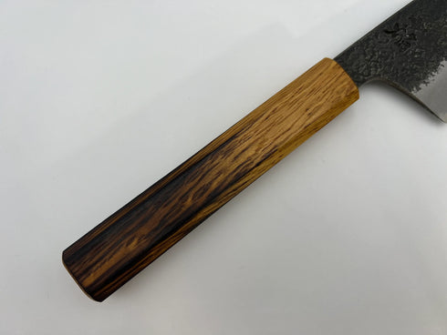 堺 孝行 焔 紅蓮 青ニ鋼 黒打 鎚目 牛刀 和包丁 樫焼柄 5