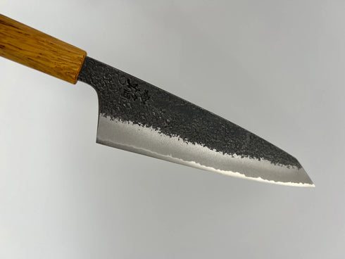 堺 孝行 焔 紅蓮 青ニ鋼 黒打 鎚目 牛刀 和包丁 樫焼柄 8