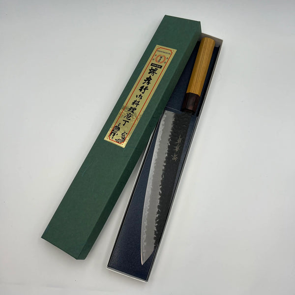 堺 孝行 青紙スーパー 牛刀 和包丁 ケヤキ柄 1