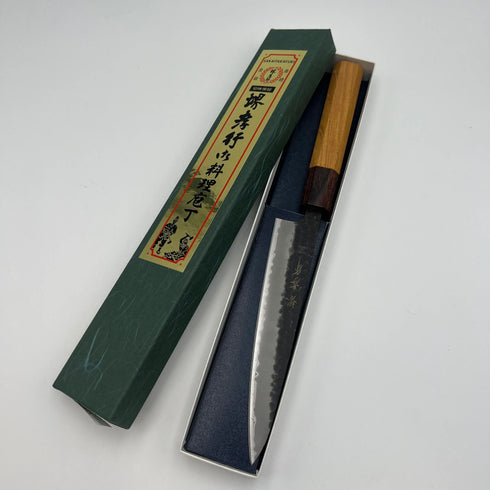 堺 孝行 青紙スーパー ペティーナイフ 和包丁 ケヤキ柄 1