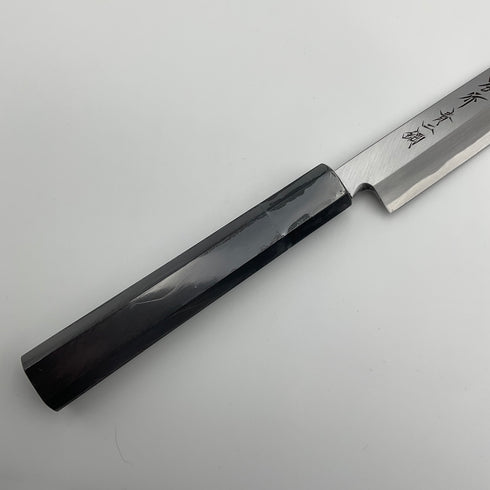 堺 孝行 青二鋼 ふぐ引 黒檀柄 柄