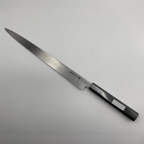 堺 孝行 青二鋼 ふぐ引 黒檀柄 裏面