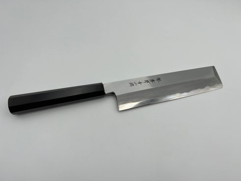 堺 孝行 青二鋼 薄刃 和包丁 黒檀柄 2