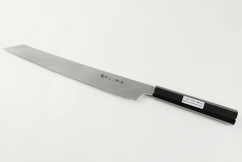 堺 孝行 本焼 青二鋼 飛燕 和包丁 サヤ付 黒檀柄 4