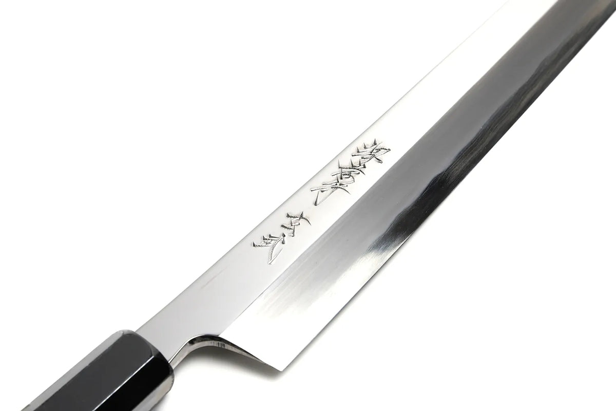 堺 孝行 本焼 青二鋼 玄武 和包丁 サヤ付 黒檀柄 – 堺孝行包丁専門店