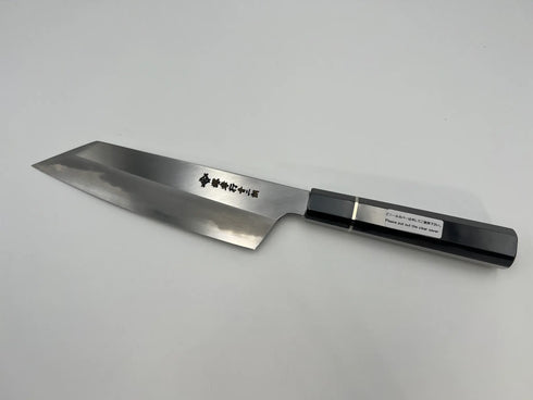 堺 孝行 焔SP 青ニ鋼 剣型三徳 和包丁 黒檀柄 4