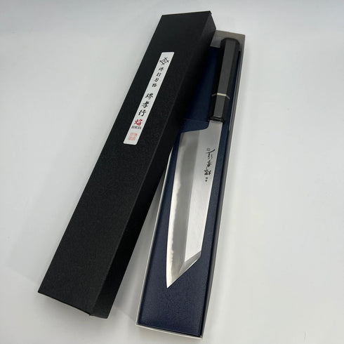 堺 孝行 焔SP 青ニ鋼 剣型牛刀 和包丁 黒檀柄 1