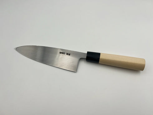 堺孝行 特上 白二鋼 出刃 和包丁 朴柄 5