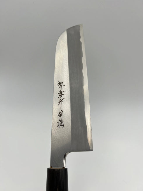 堺孝行 特上 白二鋼 鎌形薄刃 和包丁 朴柄 6