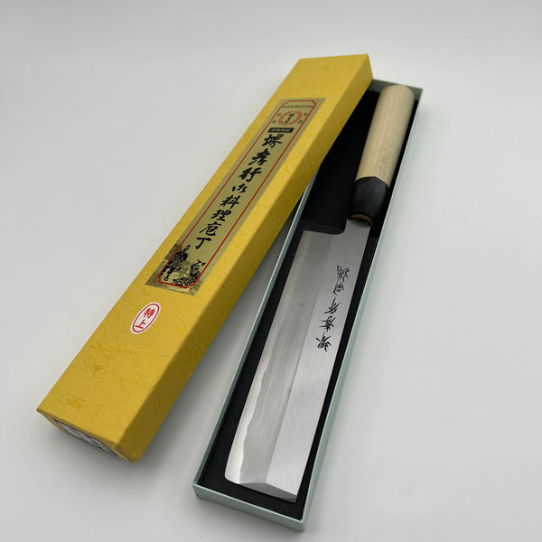 堺孝行 特上 白二鋼 薄刃 和包丁 朴柄 1