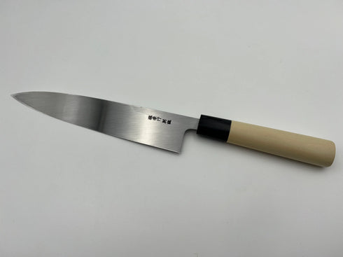堺孝行 特上 白二鋼 身卸出刃 和包丁 朴柄 5