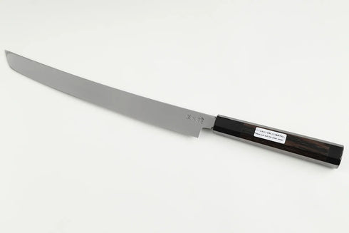 堺 孝行 斬月 銀三鋼 先丸正夫 斬月型 和包丁 サヤ付 ウエンジ柄 4