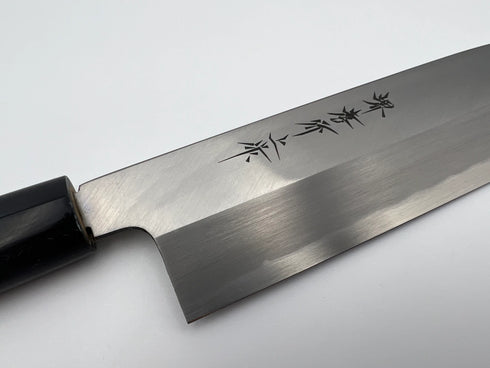 堺 孝行 本霞研 白三鋼 鎌形薄刃 和包丁 朴柄 3