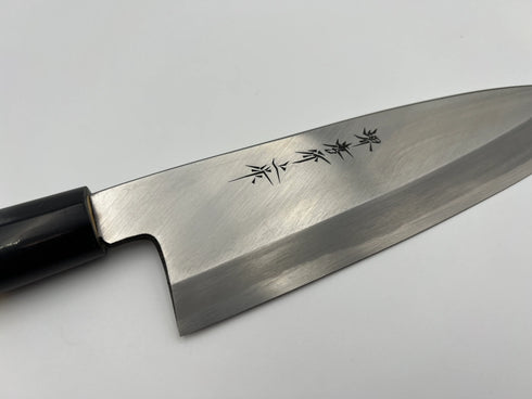 堺 孝行 本霞研 白三鋼 舟行出刃 和包丁 朴柄 3