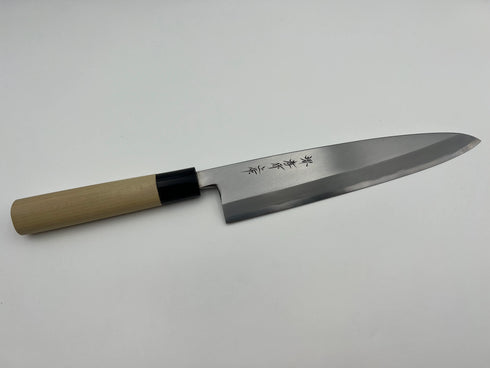 堺 孝行 本霞研 白三鋼 身卸出刃 和包丁 朴柄 2