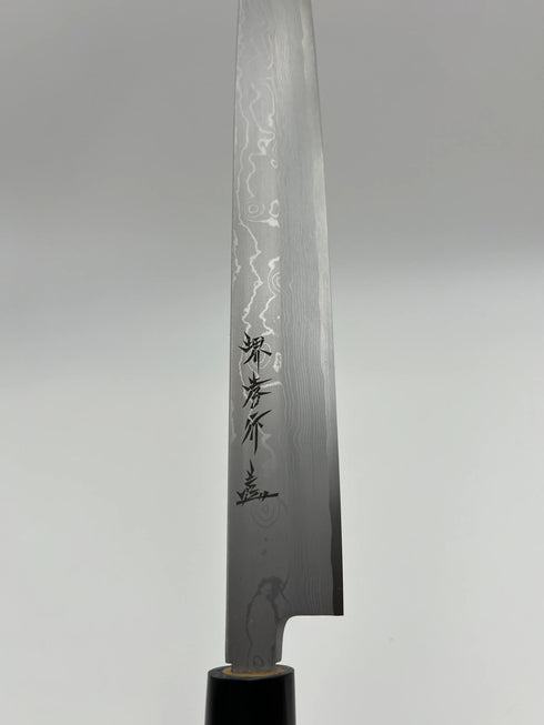 堺 孝行 うずしお 白二鋼 ダマスカス 正夫 和包丁 朴柄 6