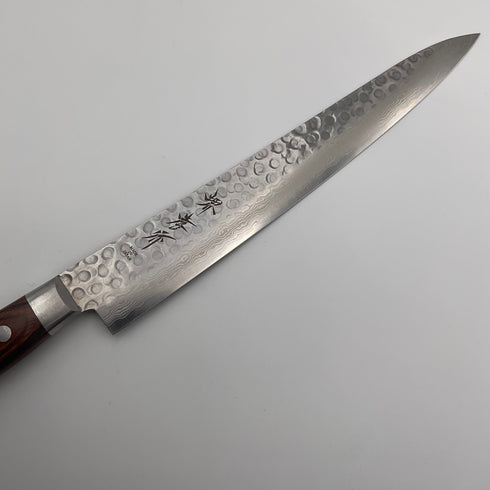 堺 孝行 17層ダマスカス 筋引 銘(堺 孝行)