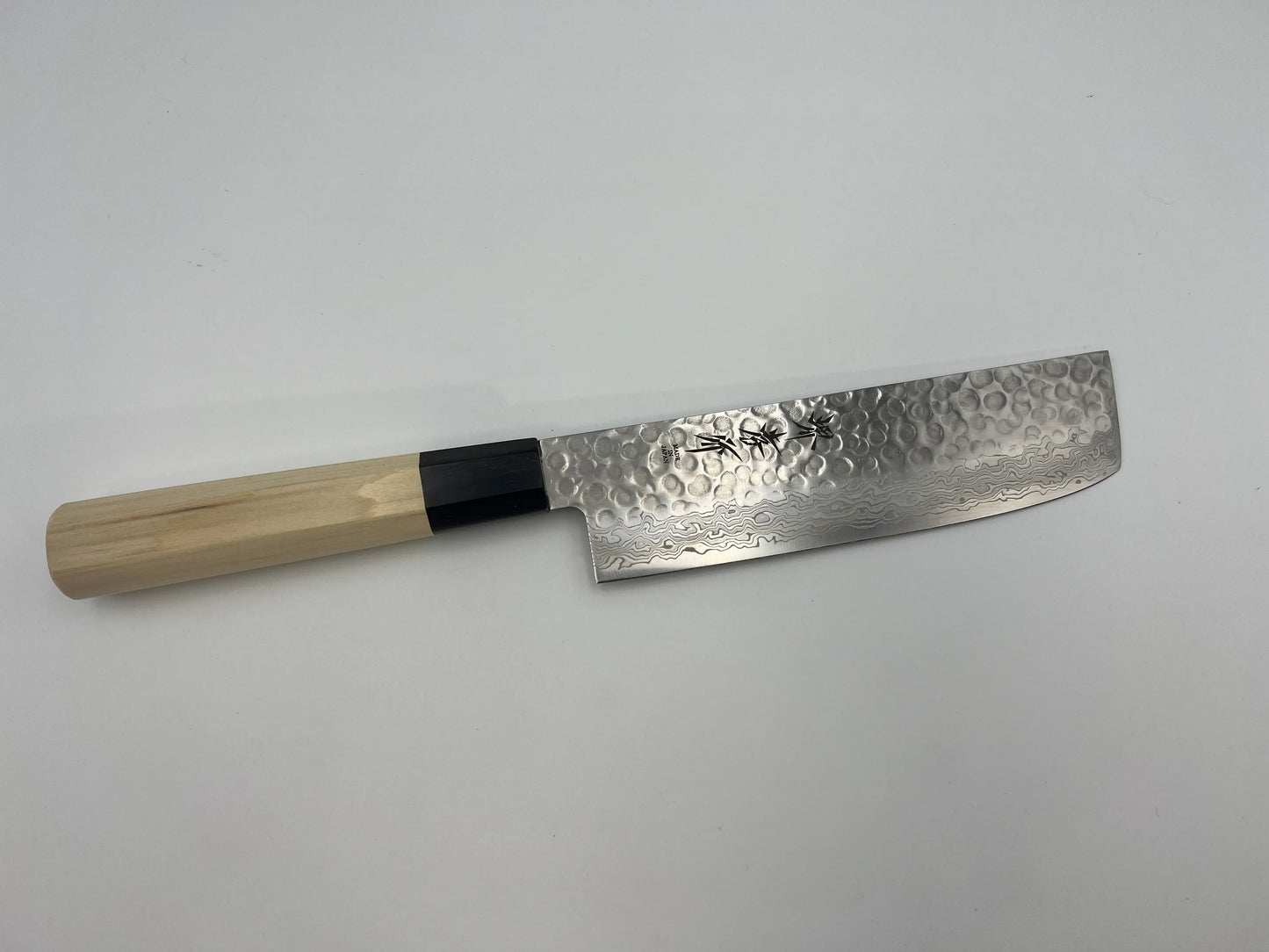 堺孝行 45層 ダマスカス 和式 10A 菜切 洋包丁 朴柄