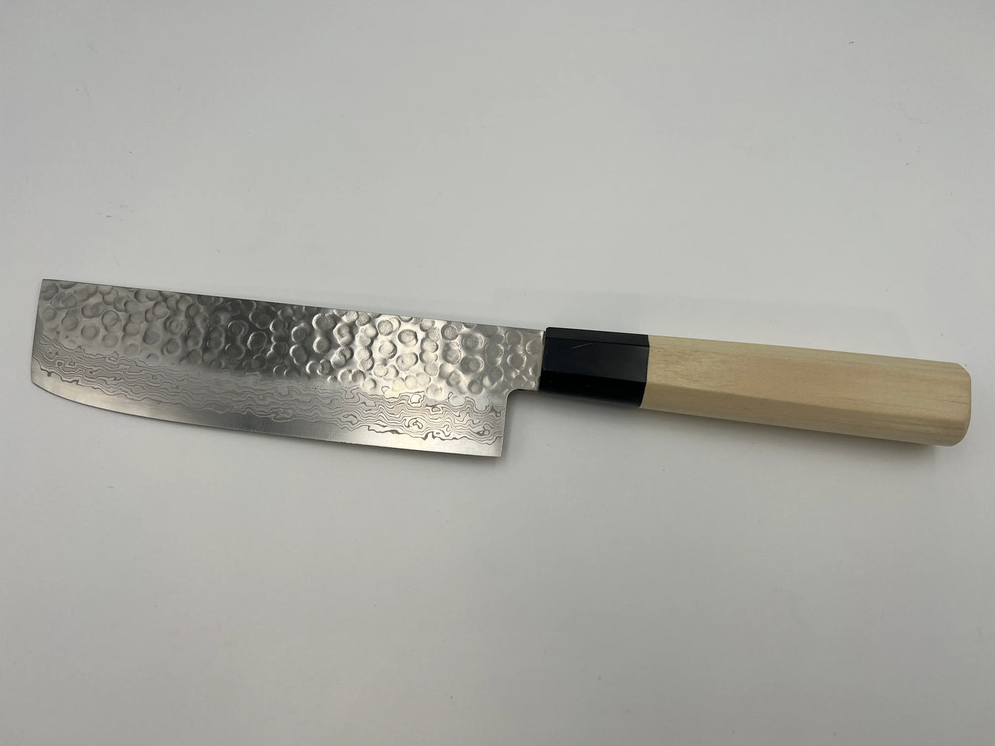 堺孝行 45層 ダマスカス 和式 10A 菜切 洋包丁 朴柄