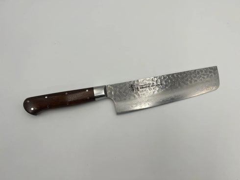 堺 孝行 VG10 33層 ダマスカス 菜切 洋包丁 デザートアイアンウッド(杉原モデル)柄 2