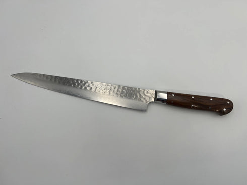 堺 孝行 VG10 33層 ダマスカス 筋引 洋包丁 デザートアイアンウッド(杉原モデル)柄 4