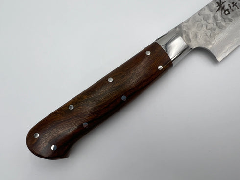 堺 孝行 VG10 33層 ダマスカス 筋引 洋包丁 デザートアイアンウッド(杉原モデル)柄 5
