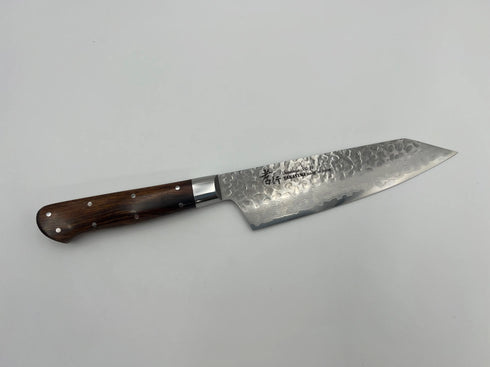 堺 孝行 VG10 33層 ダマスカス 剣型三徳 洋包丁 デザートアイアンウッド(杉原モデル)柄 2