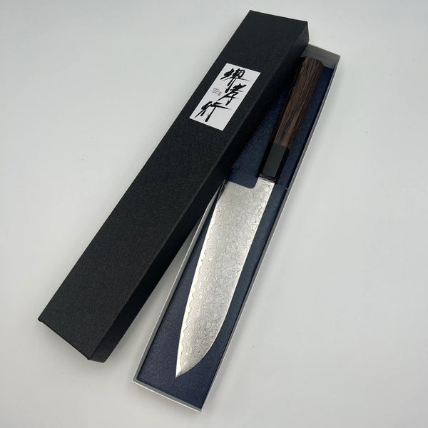 堺孝行 銀河 ZA-18 三徳 和包丁 ウエンジ柄 1