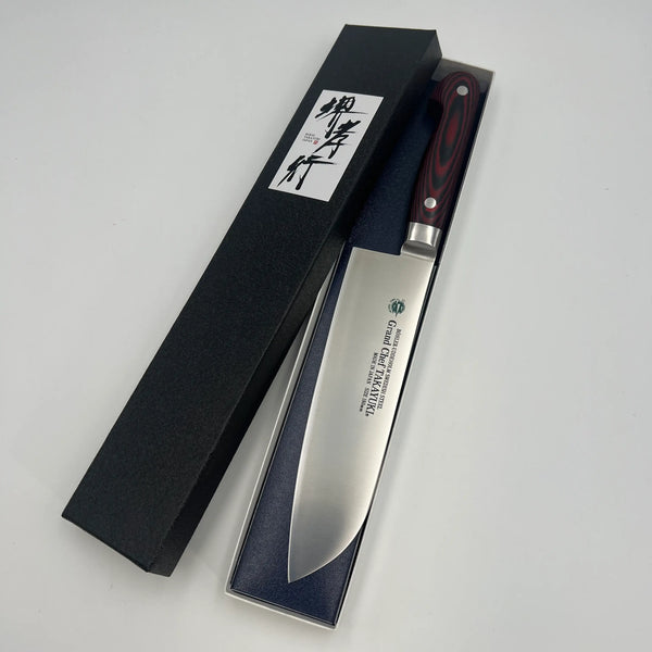 堺孝行 グランドシェフ マイカルタ柄 ワインレッド 三徳 1