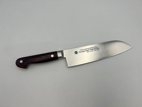 堺孝行 グランドシェフ マイカルタ柄 ワインレッド 三徳 2