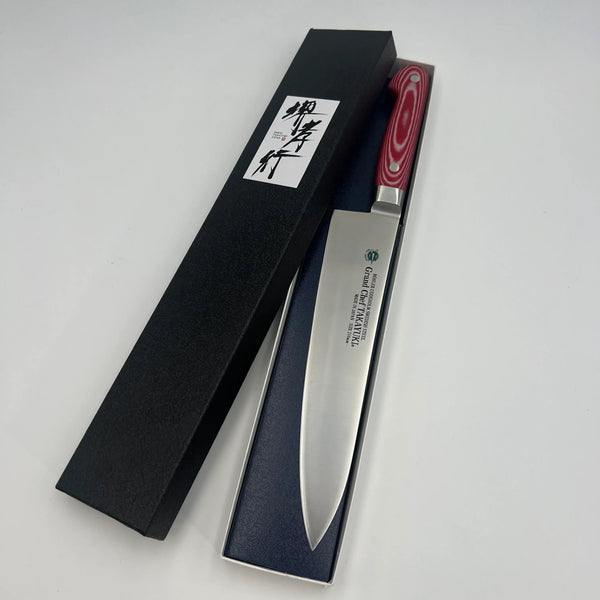 堺孝行 グランドシェフ マイカルタ柄 レッド 牛刀 1