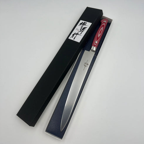 堺孝行 グランドシェフ マイカルタ柄 レッド 筋引 1