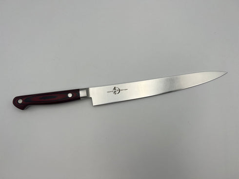 堺孝行 グランドシェフ マイカルタ柄 ワインレッド 筋引 2