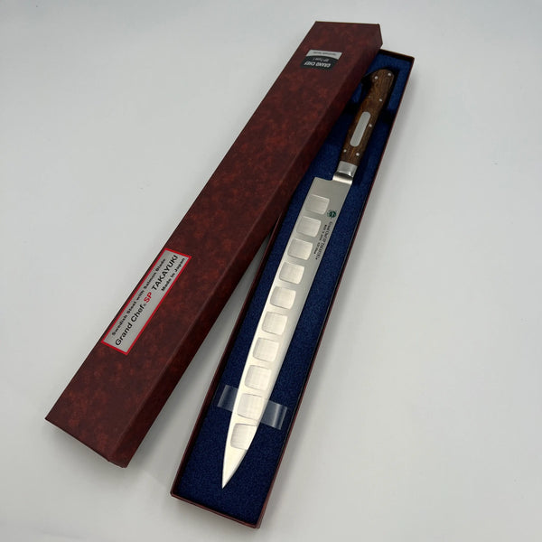 堺 孝行 グランドシェフSP TypeⅠ SW鋼 筋引 洋包丁 デザートアイアンウッド(杉原モデル)柄 1
