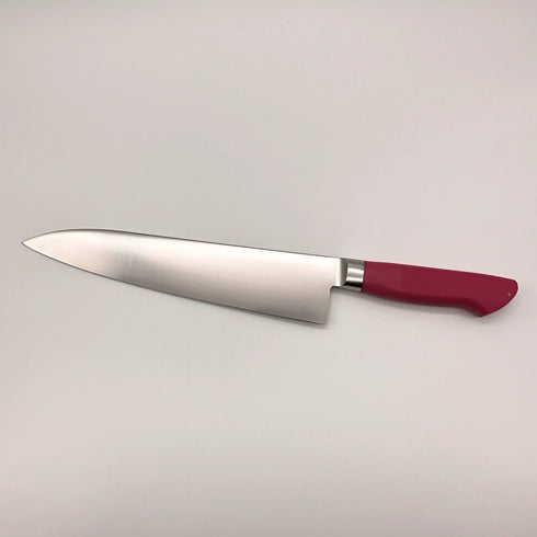 堺孝行 イノックス抗菌カラー 8A鋼 牛刀 POM樹脂 抗菌ハンドル(レッド)