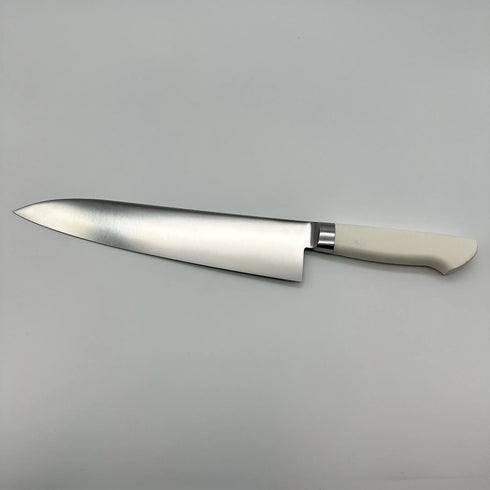 堺孝行 イノックス抗菌カラー 8A鋼 牛刀 POM樹脂 抗菌ハンドル(ホワイト)5