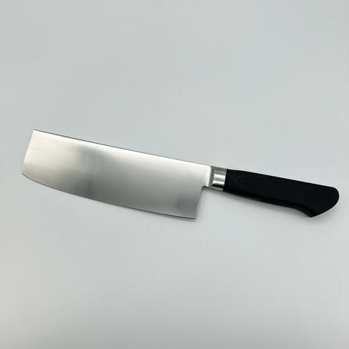 イノックス抗菌カラー 8A鋼 巾広菜切 POM樹脂 抗菌ハンドル(ブラック)5