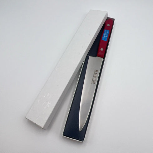 堺 孝行 S/S PC柄カラー 8A鋼 ペティーナイフ POM樹脂 抗菌ハンドル レッド 1