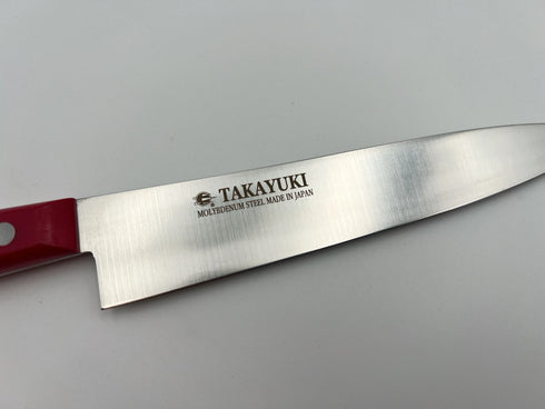 堺 孝行 S/S PC柄カラー 8A鋼 ペティーナイフ POM樹脂 抗菌ハンドル レッド 3