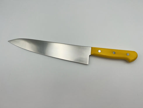 堺 孝行 S/S PC柄カラー 8A鋼 牛刀 POM樹脂 抗菌ハンドル イエロー 5