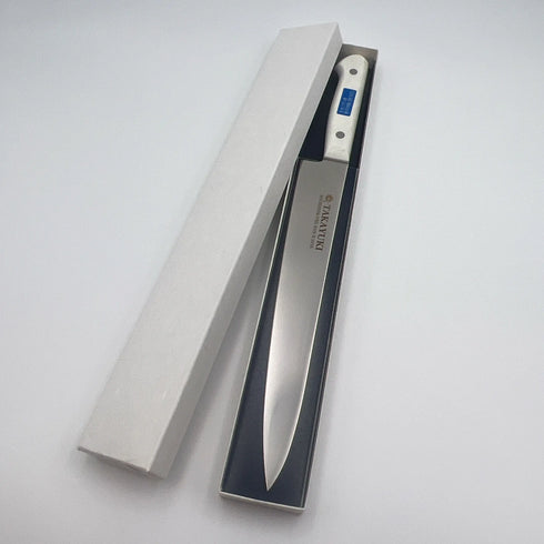 堺 孝行 S/S PC柄カラー 8A鋼 筋引 POM樹脂 抗菌ハンドル ホワイト 1