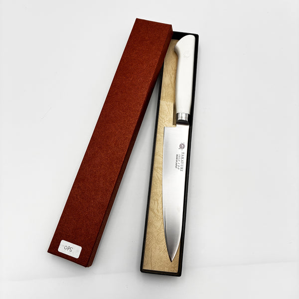 堺孝行 イノックス抗菌カラー 8A鋼 ペティーナイフ POM樹脂 抗菌ハンドル(ホワイト)