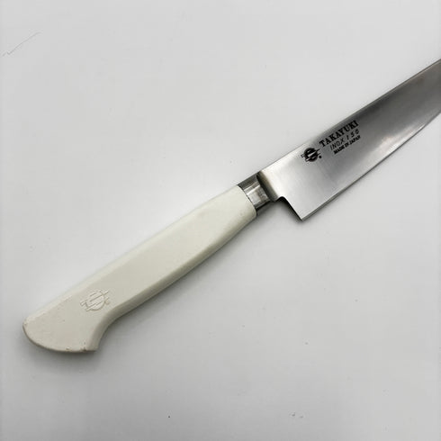 堺孝行 イノックス抗菌カラー 8A鋼 ペティーナイフ POM樹脂 抗菌ハンドル(ホワイト)