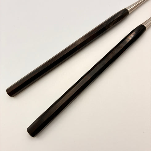 Cooking Accessory Mori Chopsticks Octagonal Ebony Water Buffalo Pattern